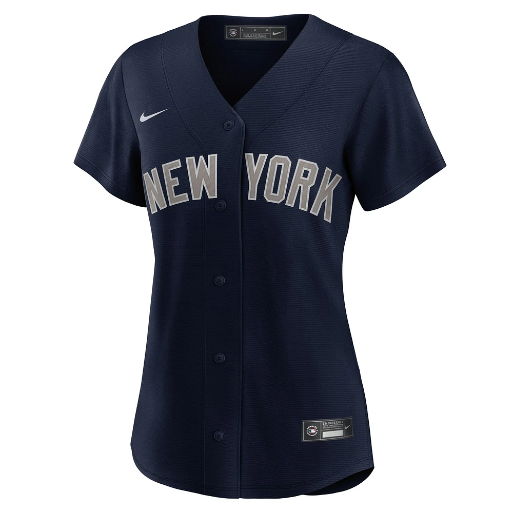 Maillot de joueur réplique alternatif des New York Yankees Nike Aaron Judge pour femme bleu marine