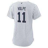 V110793 STGL NKWH Anthony Volpe Maillot Officiel Nike Réplique Blanc pour Femme - NUT JERLADNUM