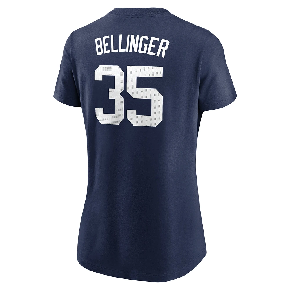 T-shirt Nike Cody Bellinger bleu marine pour femme avec nom et numéro Fuse des Yankees de New York