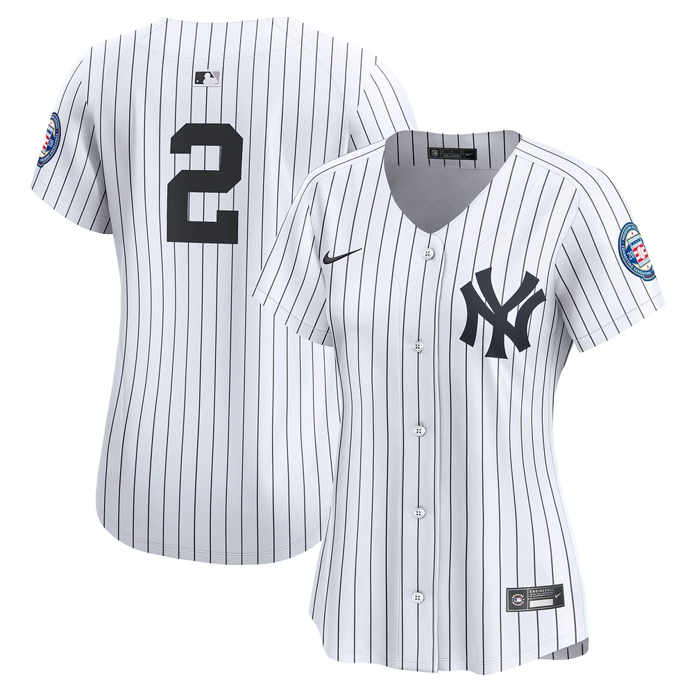 Women's Nike Derek Jeter White New York Yankees Home Limited Player Jersey