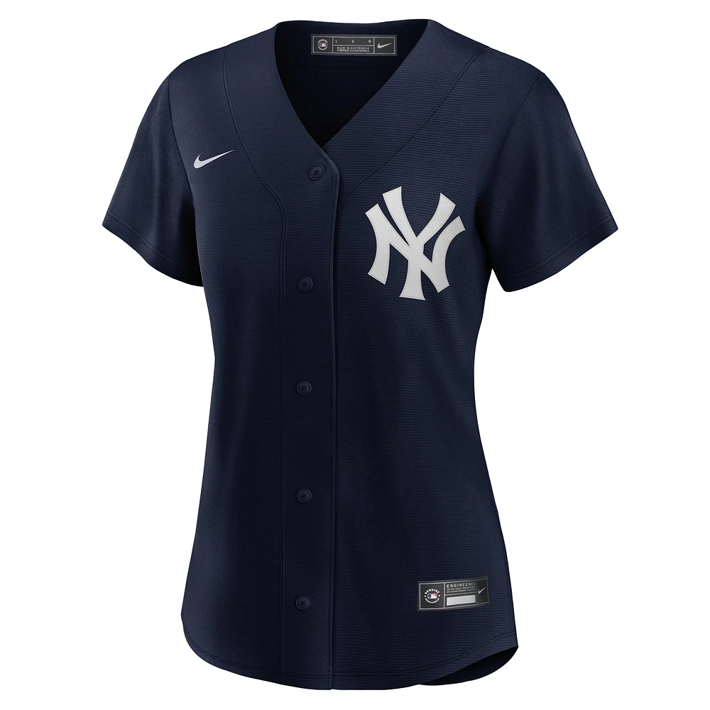 Maillot de joueur réplique alternatif des New York Yankees Nike Gerrit Cole bleu marine pour femme