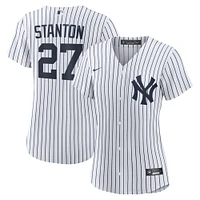 Maillot de joueur réplique à domicile Nike Giancarlo Stanton pour femme des Yankees New York blanc