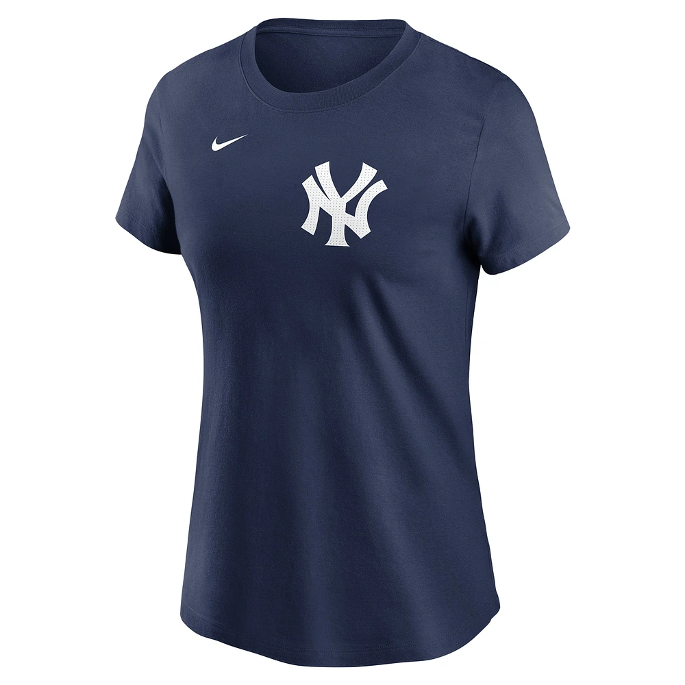 Women's Nike Jazz Chisholm Jr. Navy New York Yankees Fuse Name & Number T-Shirt