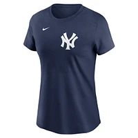 Women's Nike Jazz Chisholm Jr. Navy New York Yankees Fuse Name & Number T-Shirt