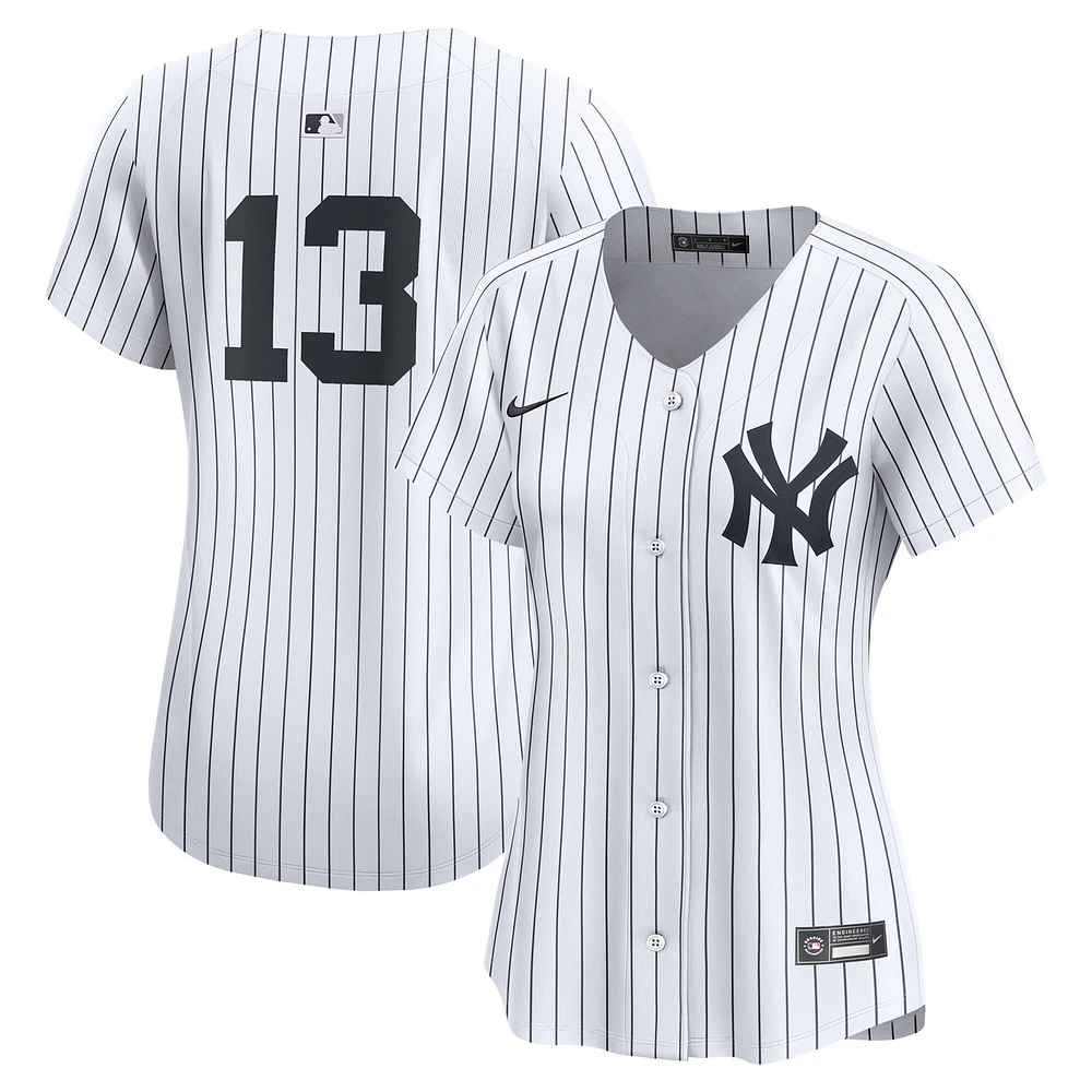 Maillot de joueur Nike Jazz Chisholm Jr. New York Yankees Home Limited pour femme, blanc