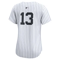 Maillot de joueur à domicile Nike Jazz Chisholm Jr. pour femme, blanc, New York Yankees, édition limitée