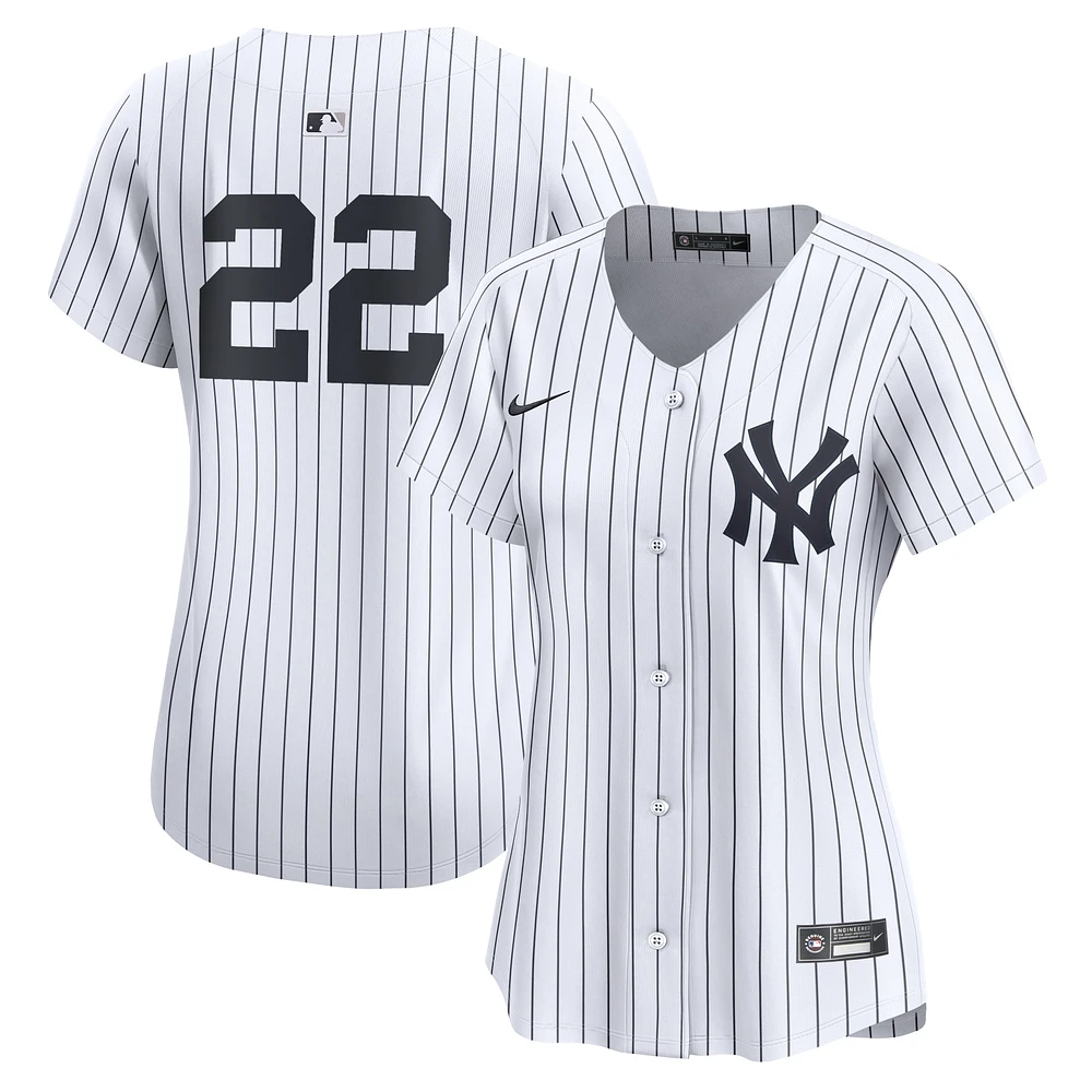 Maillot de joueur Nike Juan Soto pour femme, blanc, New York Yankees Home Limited Player