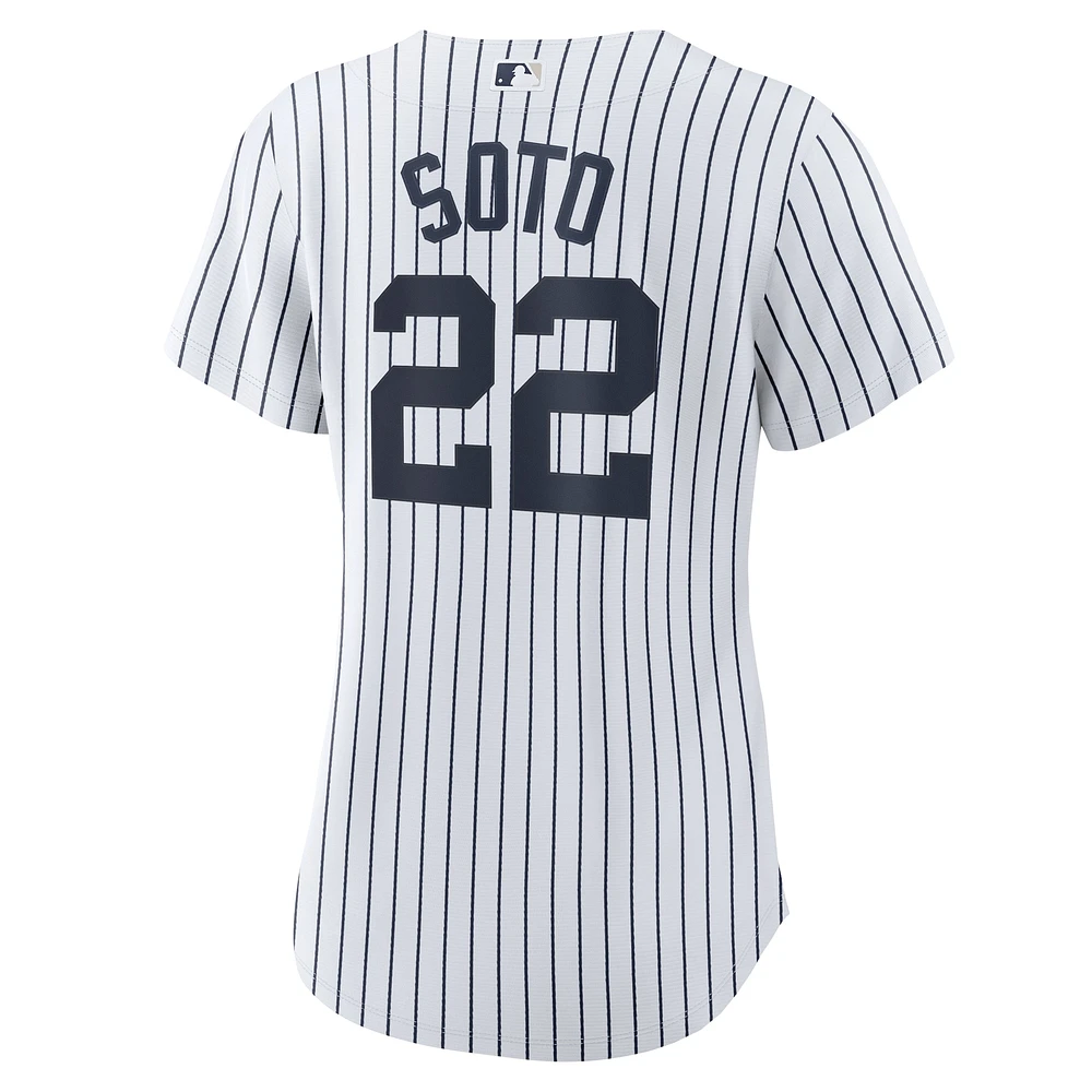 Maillot de joueur réplique à domicile Nike Juan Soto pour femme des Yankees New York blanc