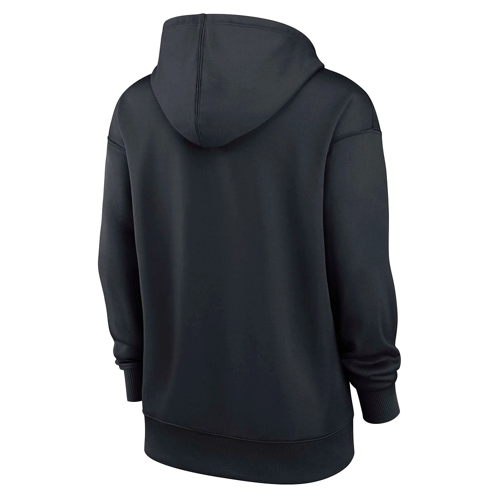 Women's Nike Navy New York Yankees Authentic Collection Performance Pullover Hoodie