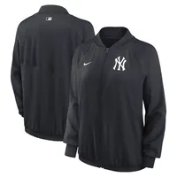 Women's Nike Navy New York Yankees Authentic Collection Team Raglan Performance Full-Zip Jacket