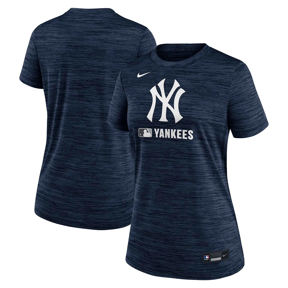 Women's Nike  Navy New York Yankees Authentic Collection Velocity Performance T-Shirt