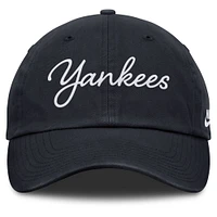 Women's Nike  Navy New York Yankees Cooperstown Club Script Adjustable Hat