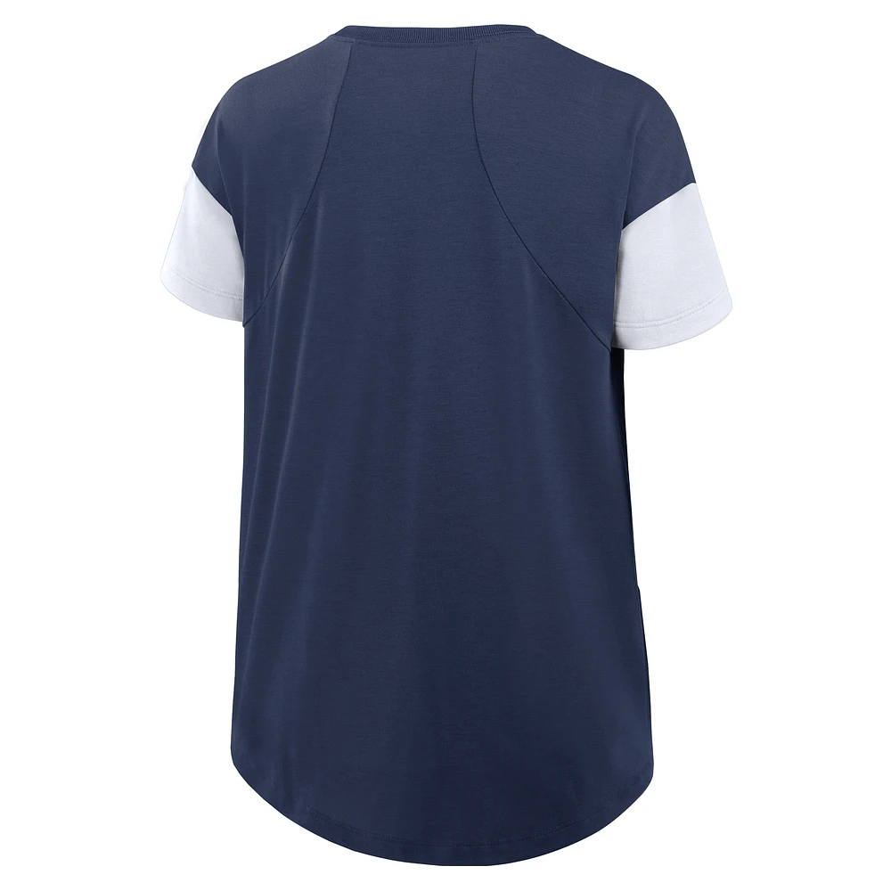 Women's Nike Navy New York Yankees Flowy Fashion T-Shirt