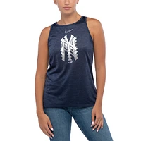 Débardeur Performance Nike New York Yankees Logo Fade pour Femme - Bleu Marine