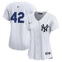 Maillot Nike blanc New York Yankees 2024 Jackie Robinson Day Home Limited pour femme