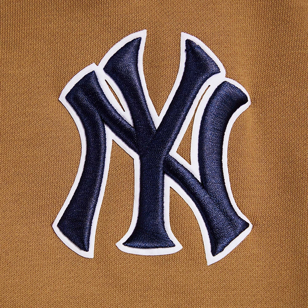 Sweat-shirt court à enfiler Pro Standard Brown New York Yankees Paint The City pour femme