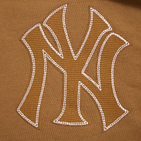 Sweat-shirt court à enfiler Pro Standard Brown New York Yankees Paint The City pour femme