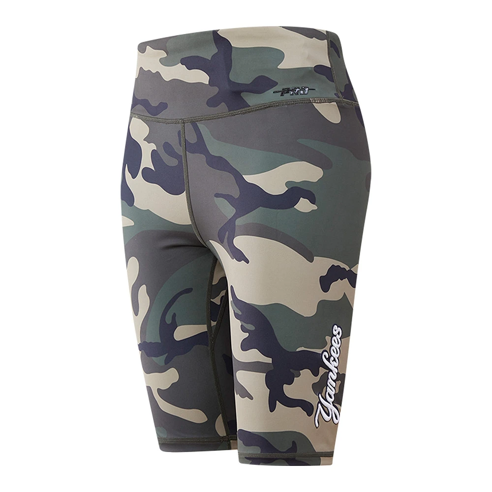 Short de vélo Pro Standard Camo New York Yankees pour femme