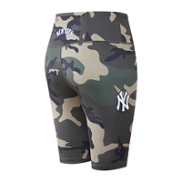 Women's Pro Standard Camo New York Yankees Allover Print Bike Shorts