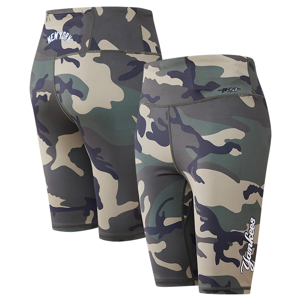 Short de vélo Pro Standard Camo New York Yankees pour femme