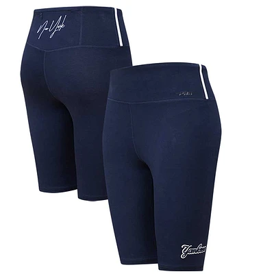 Short de vélo City Scape des New York Yankees Pro Standard bleu marine pour femme