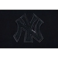 Sweat à capuche court Pro Standard New York Yankees Triple Black pour femme