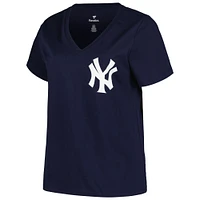 T-shirt avec nom et numéro de joueur taille plus Juan Soto des New York Yankees pour femme