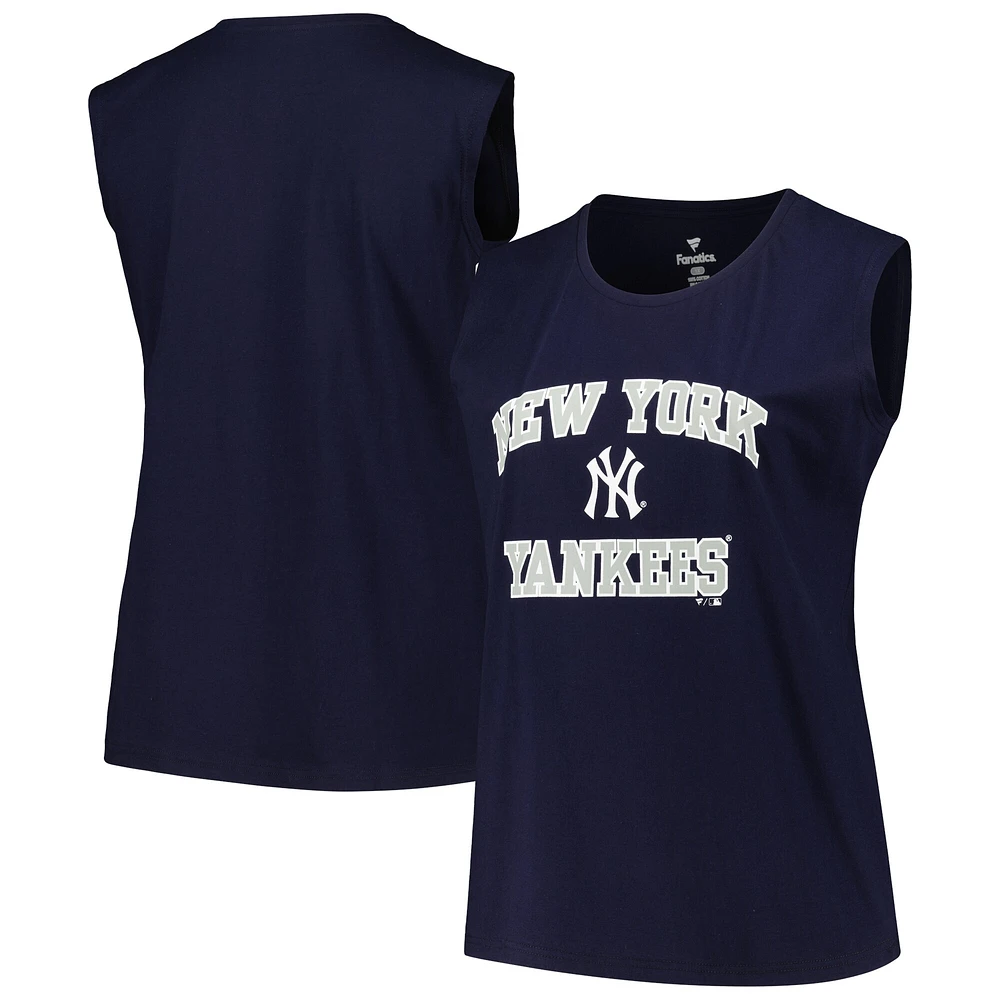 Débardeur taille plus Profile New York Yankees bleu marine pour femme