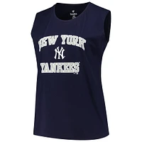 Débardeur taille plus Profile New York Yankees bleu marine pour femme