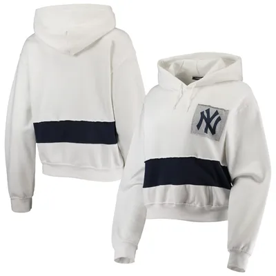 Men's Fanatics Branded Cream/Navy New York Yankees Full-Zip Hoodie