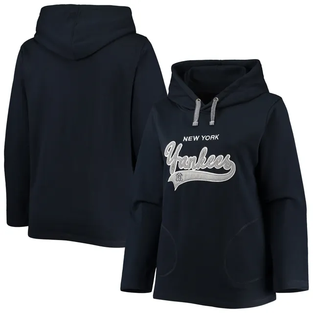 Women's Starter White/Navy New York Yankees Shutout Pullover Sweatshirt Size: Medium