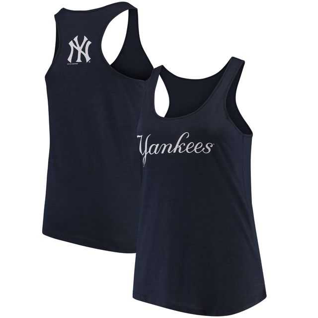 Débardeur a dos nageur Soft as Grape des New York Yankees Swing for the Fences pour femme, bleu marine