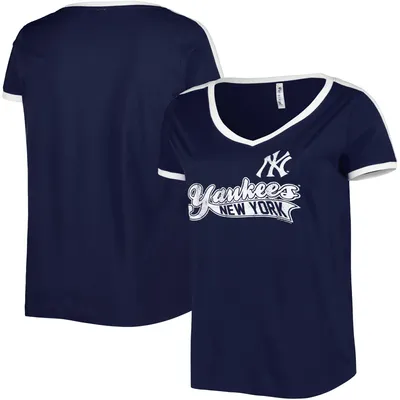 Lids New York Yankees Era Women's Plus Space Dye Raglan V-Neck T