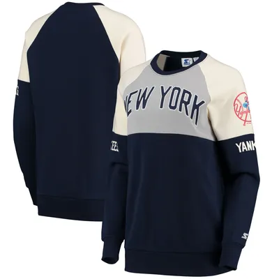 New York Yankees Pro Standard Mash Up Logo Pullover Hoodie - Heather Gray