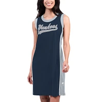 Women's Starter Navy New York Yankees Slam Dunk Tank Sneaker Dress