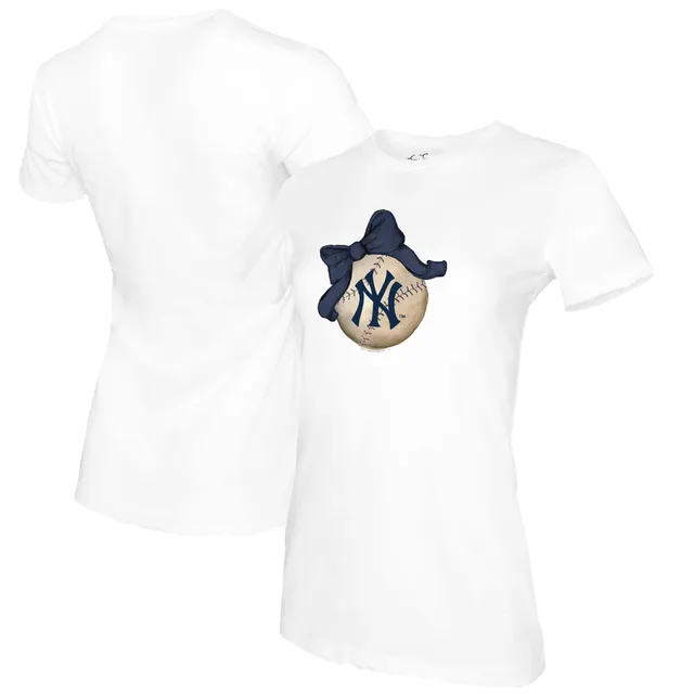 Lids New York Yankees Tiny Turnip Women's Blooming Baseballs T-Shirt -  White