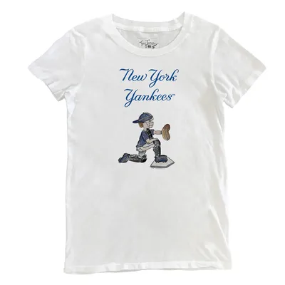 Women's Tiny Turnip Navy New York Yankees Triple Scoop T-Shirt