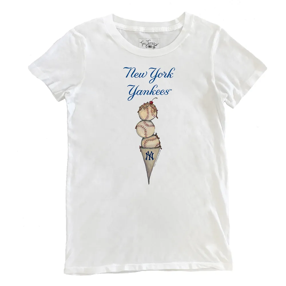Lids New York Yankees Tiny Turnip Women's Triple Scoop T-Shirt