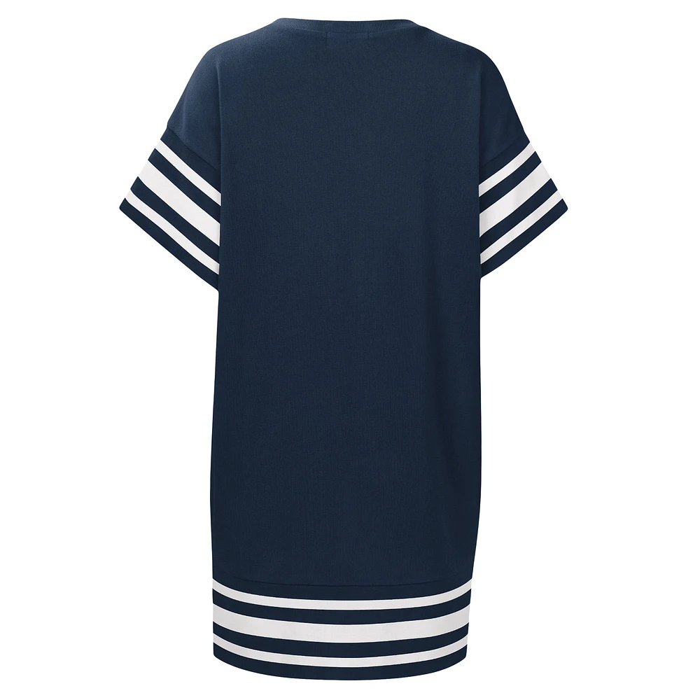 Women's Touch  Navy New York Yankees Cascade T-Shirt Dress