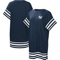 Women's Touch  Navy New York Yankees Cascade T-Shirt Dress