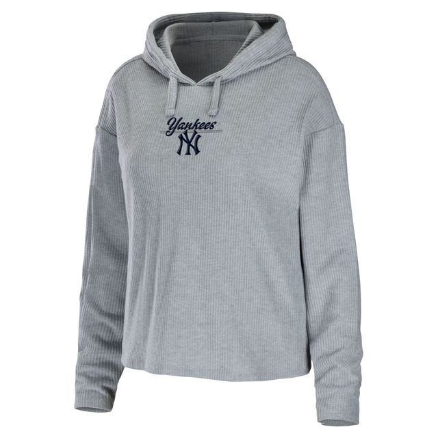 Ensemble de nuit WEAR by Erin Andrews gris chiné avec logo New York Yankees pour femme