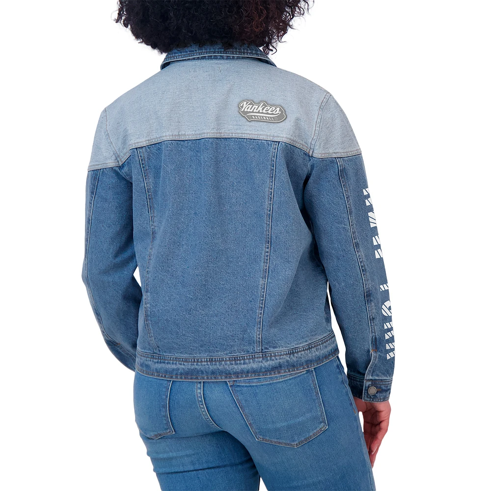 Women's WEAR by Erin Andrews  New York Yankees Full-Button Denim Jacket