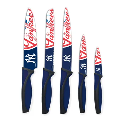 New York Yankees Woodrow 5-Piece Stainless Steel Cutlery Knife Set