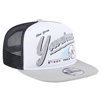 Youth New Era  White New York Yankees Retro 9FIFTY Snapback Hat