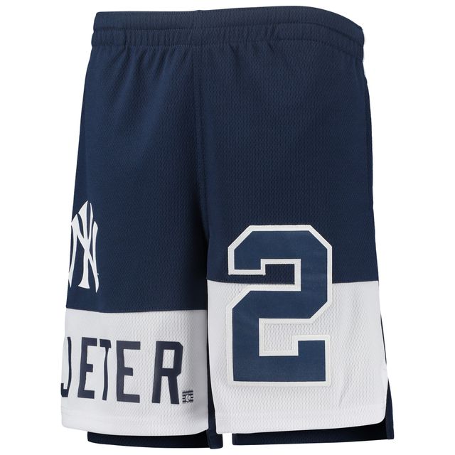 Derek Jeter Navy New York Yankees Pandemonium Name & Number Shorts pour jeune