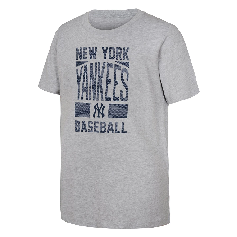 Youth Fanatics Heather Gray New York Yankees Season Ticket T-Shirt