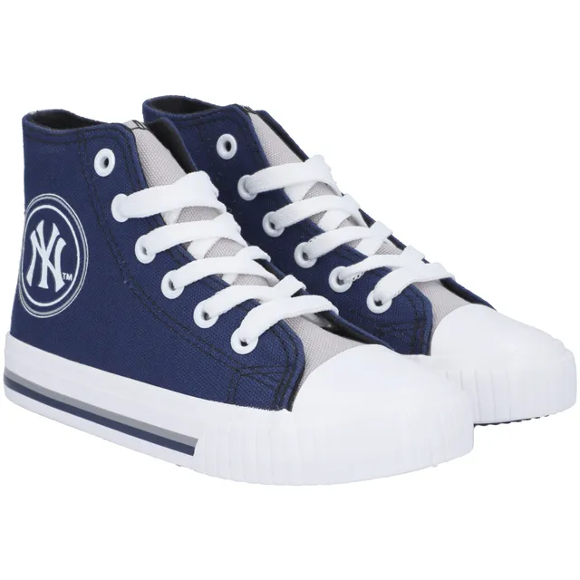 Women's New York Yankees FOCO Platform Canvas Shoes