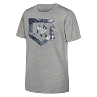 Youth Heather Gray New York Yankees Stolen Base T-Shirt