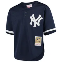 Youth Mitchell & Ness Mariano Rivera Navy New York Yankees Cooperstown Collection Mesh Batting Practice Jersey