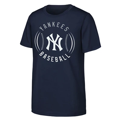Youth Navy New York Yankees Golden Glove T-Shirt